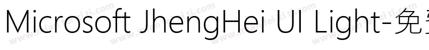Microsoft JhengHei UI Light字体转换